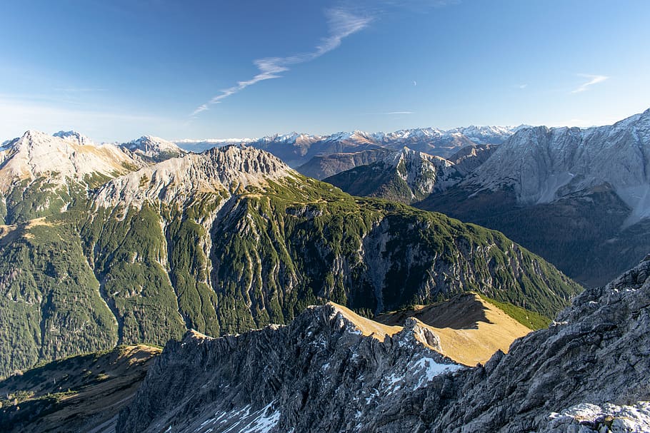 ice-capped mountain at daytime, scenics - nature, mountain range HD wallpaper