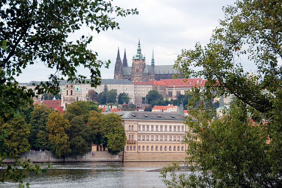tower, praha, travel, prague, summer, building, historic, sightseeing HD wallpaper