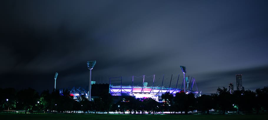 HD wallpaper: australia, richmond, melbourne cricket ground, stadium,  lights | Wallpaper Flare