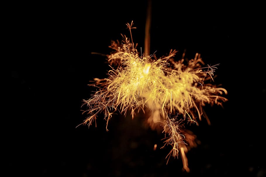 sparkler, fire, fireworks, summer, night, wallpaper, hd wallpaper HD wallpaper