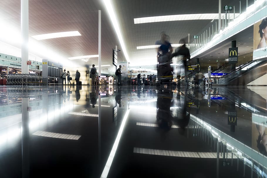 spain, el prat de llobregat, aeropuerto barcelona-el prat (terminal t1), HD wallpaper