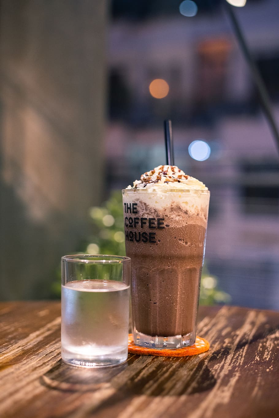 Brown Beverage on Table, bar, chocolate, cold, cream, cup, delicious HD wallpaper