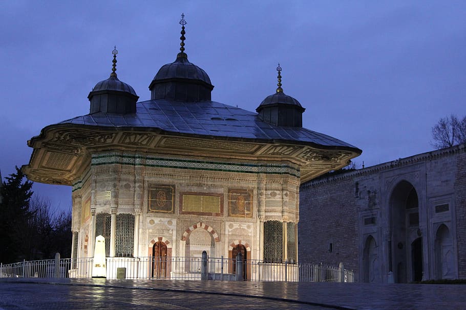 dome, architecture, building, mosque, turkey, istanbul, fountain of ahmed iii HD wallpaper