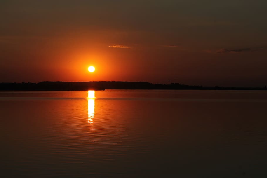 romania, bucharest, sunset, light, sky, water, beauty in nature HD wallpaper
