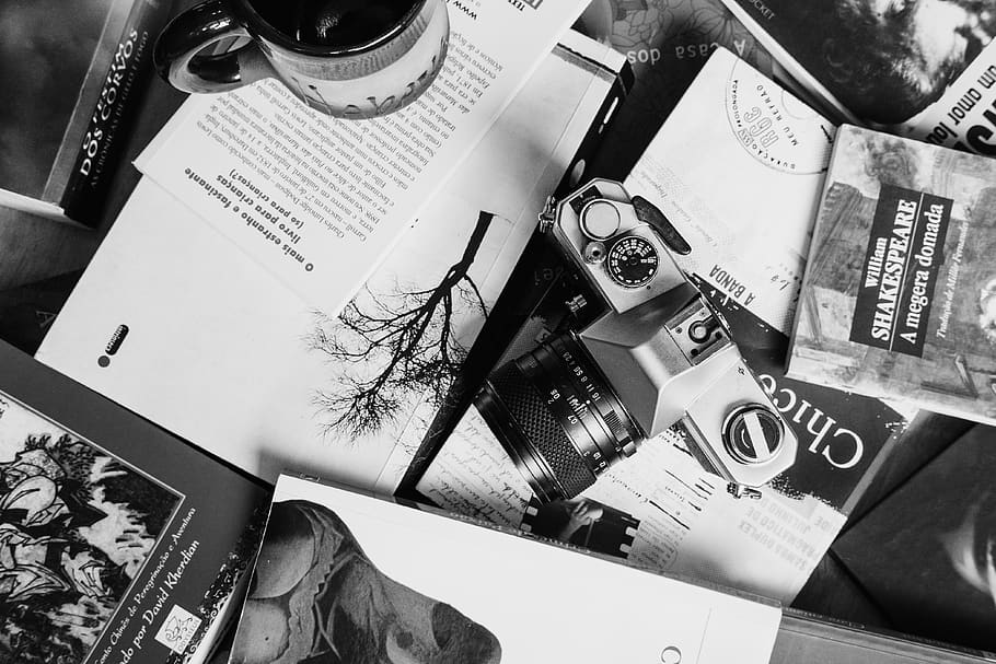 paper, table, high angle view, still life, publication, no people HD wallpaper