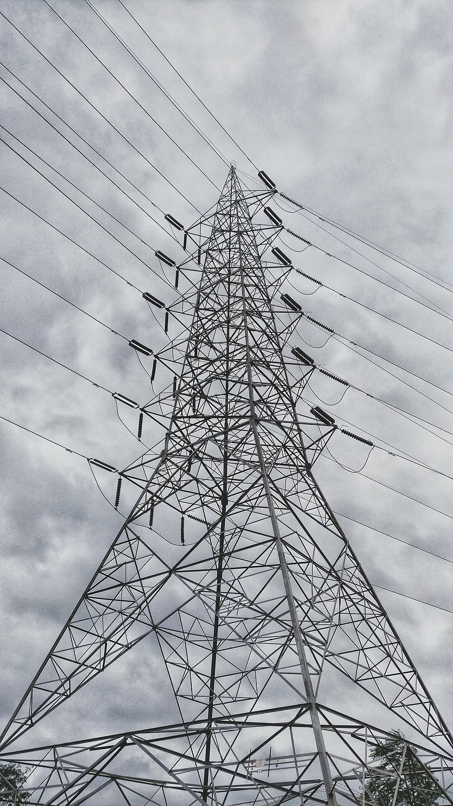 tech, electric, electricity, power, wires, low angle view, sky HD wallpaper