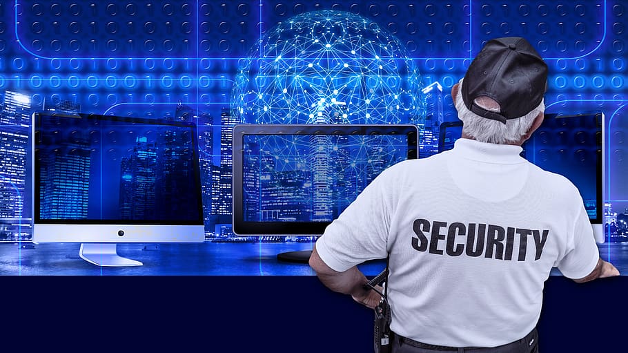 security, man, monitor, binary, binary system, computer, binary code, HD wallpaper