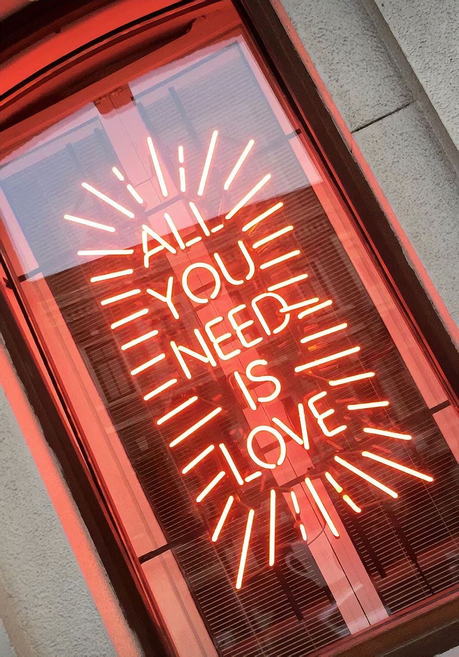 neon, sign, red, text, communication, western script, architecture HD wallpaper
