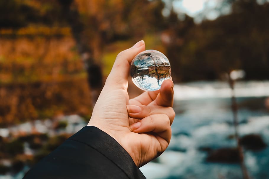 Clear Bubble Toy, ball, blur, circle, crystal ball, daylight HD wallpaper