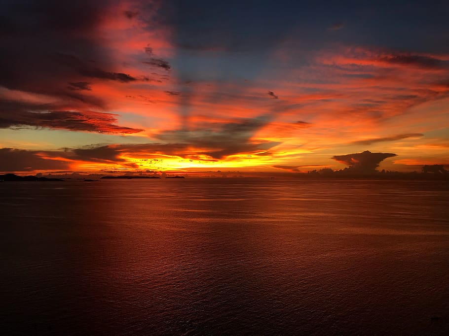 sunset, sky, mood, atmospheric, afterglow, rest, twilight, romantic HD wallpaper