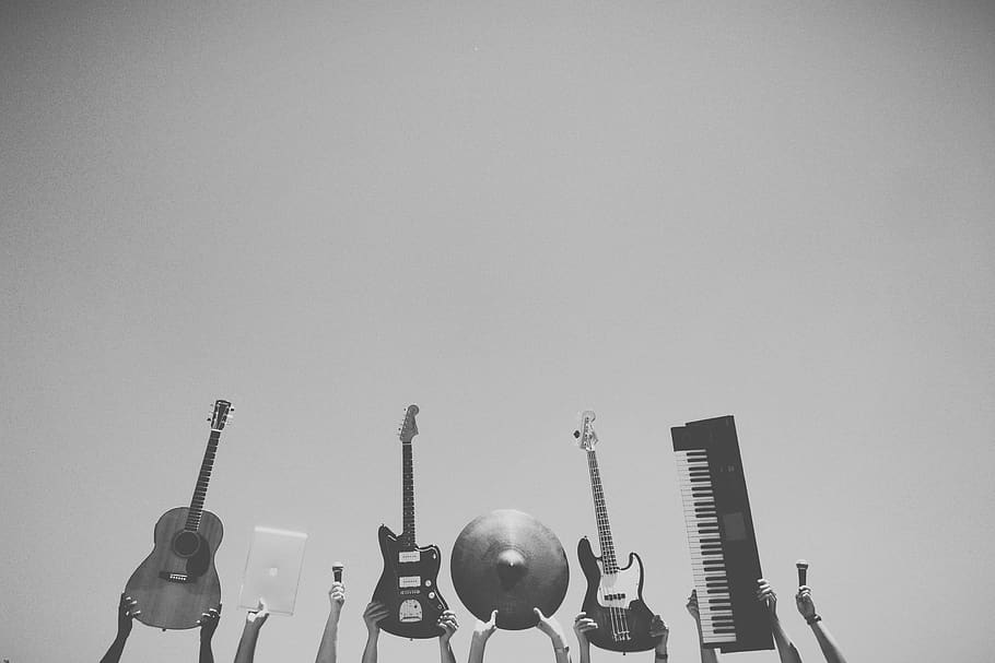 hands, music, musicians, instruments, electric guitars, accoustin guitar HD wallpaper