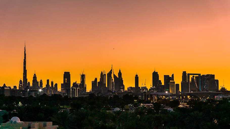 skyline city panorama, building exterior, built structure, architecture HD wallpaper