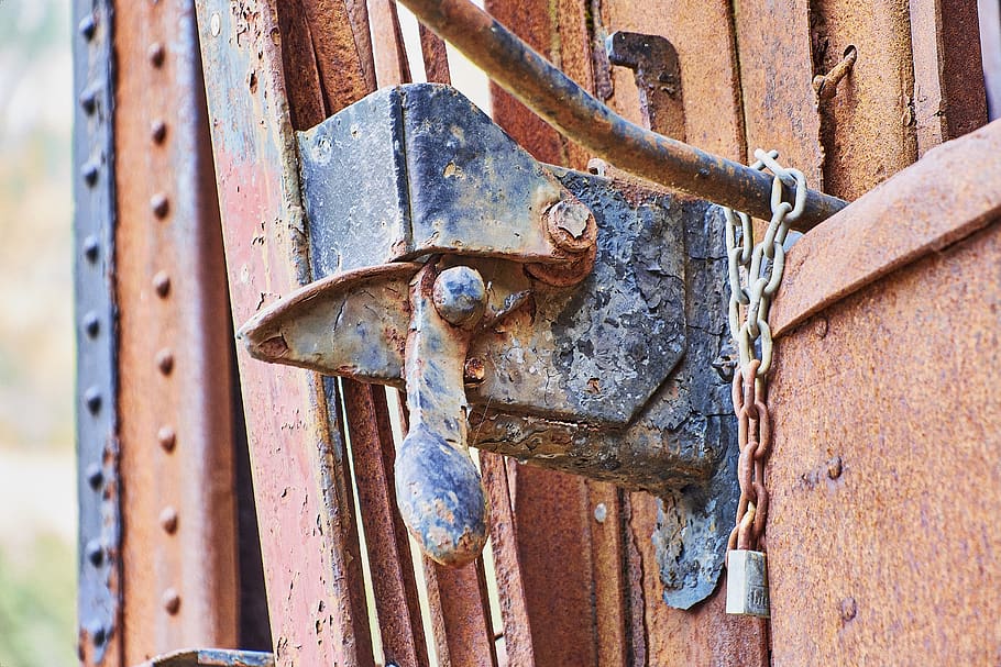 iron, oxide, train, rust, metal, rusty, weathered, old, decline