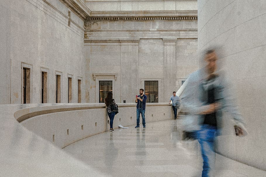 flooring, person, human, corridor, pedestrian, architecture HD wallpaper