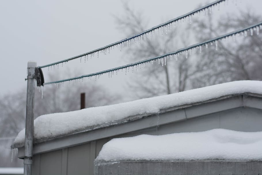 ice, snow, winter, cold, canada, snowy, frozen, clothesline HD wallpaper