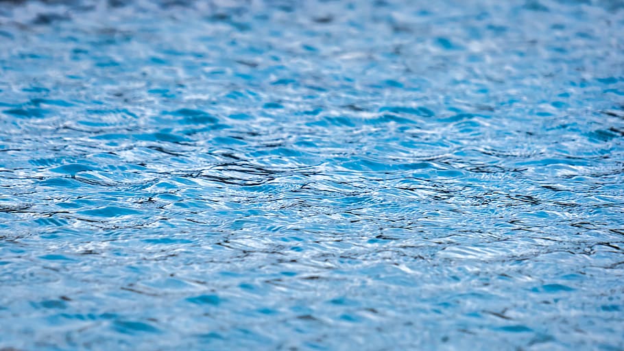 water surface, wave, reflection, blue, full frame, backgrounds HD wallpaper