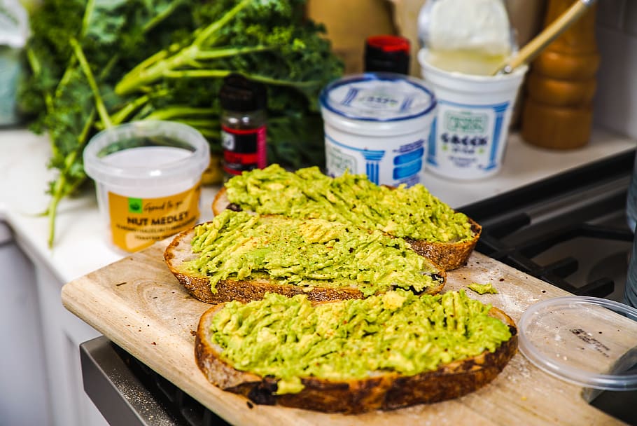 Avocado Toast, bread, close-up, container, cream, delicious, diet HD wallpaper