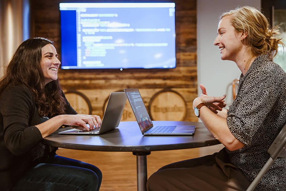 Two People Learning To Code Photo, School, Coding, Software development HD wallpaper