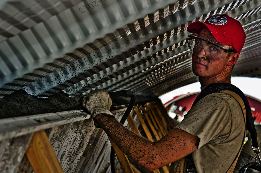 Man in Brown Top, build, builder, concrete, construction, dirty HD wallpaper