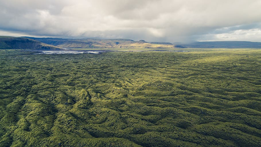iceland, drone, dji, moss, landscape, nature, epic, mountains HD wallpaper