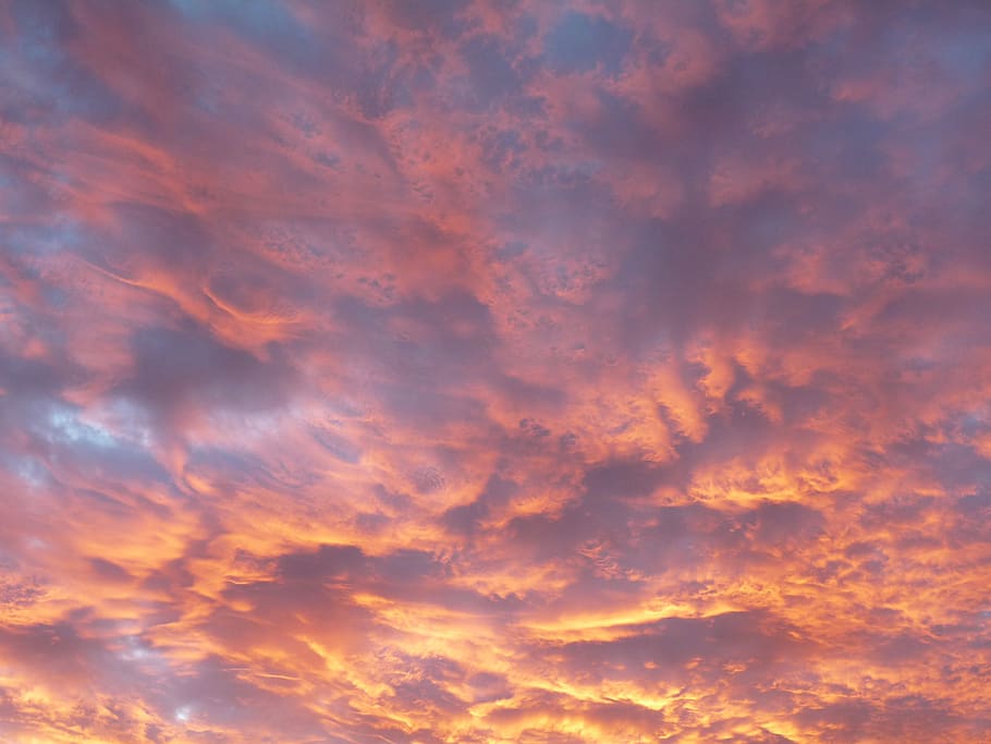 sunset, evening, sky, clouds, dusk, nature, cloud - sky, beauty in nature HD wallpaper