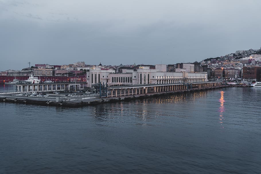 water, waterfront, pier, dock, port, porto di napoli, italy HD wallpaper