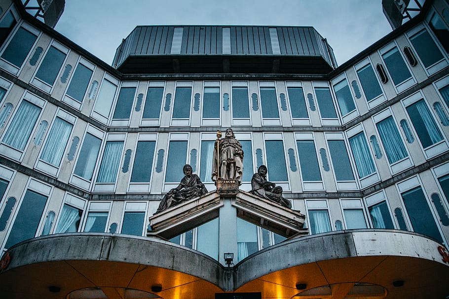 netherlands, amsterdam, statue, cold, evening, city, dark, architecture HD wallpaper