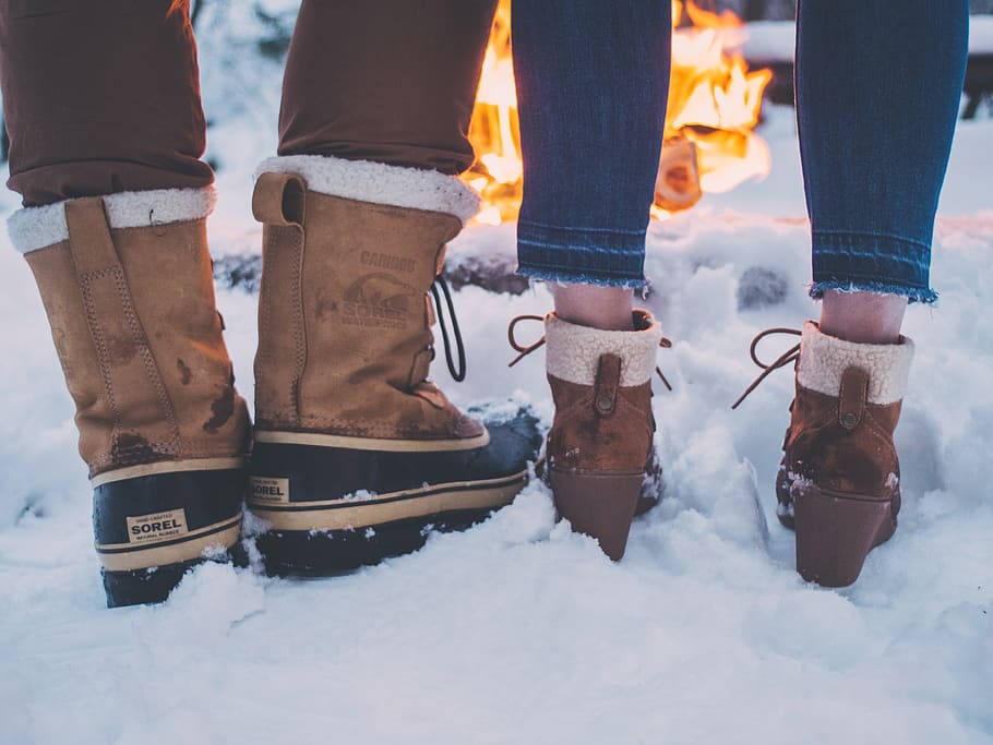 snow, winter, white, cold, weather, ice, nature, people, man HD wallpaper