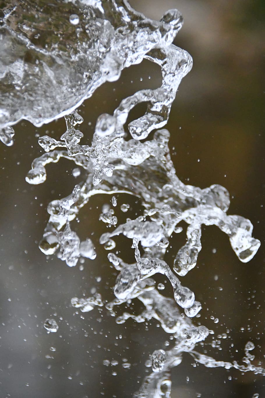 Water Splash Close-up Photography, clear, liquid, long-exposure HD wallpaper