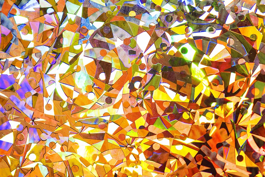 Yellow and Green Abstract Painting, art, colourful, design, full frame HD wallpaper