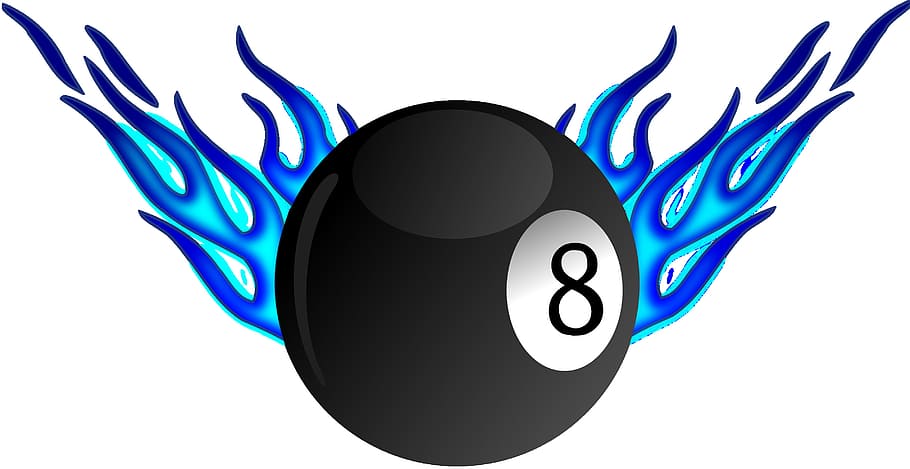 eight, ball, cue, graphics, object, round, blue, cut out, shape HD wallpaper