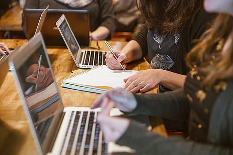 Students At Coding Workshop Photo, School, Software development HD wallpaper
