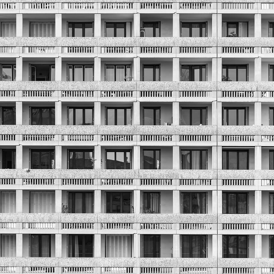 white building, home decor, urban, town, city, high rise, apartment building HD wallpaper