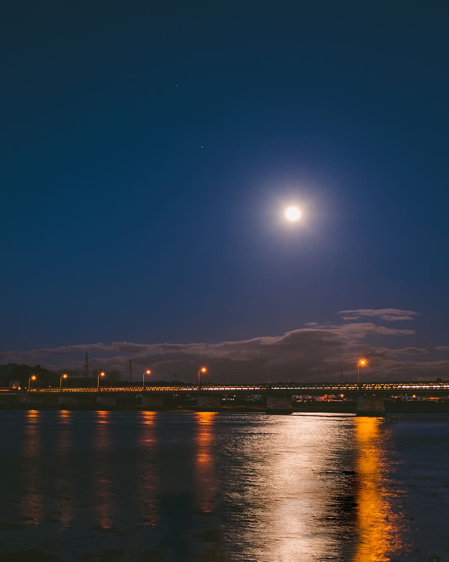 nature, outdoors, outer space, universe, astronomy, night, full moon HD wallpaper