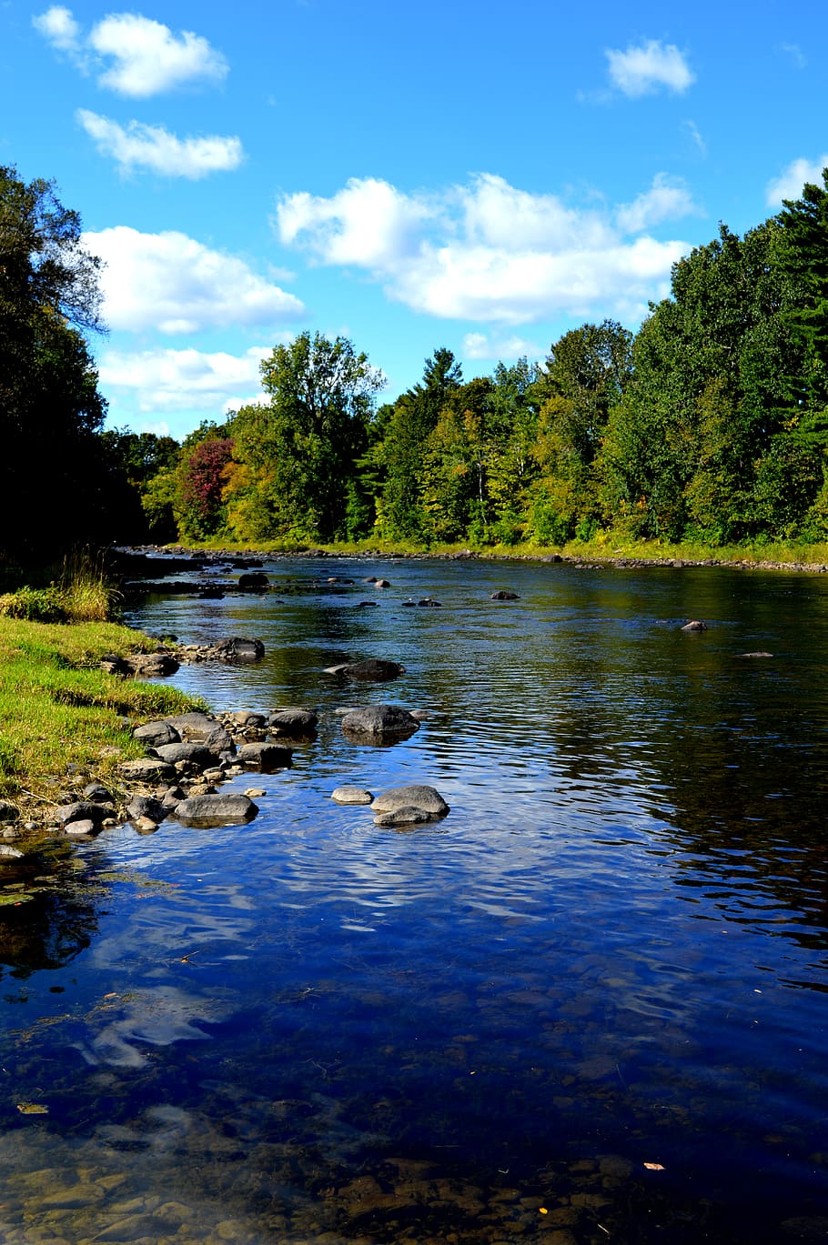 canada, crabtree, water, lanaudiere, lake, nature, fall, quebec HD wallpaper
