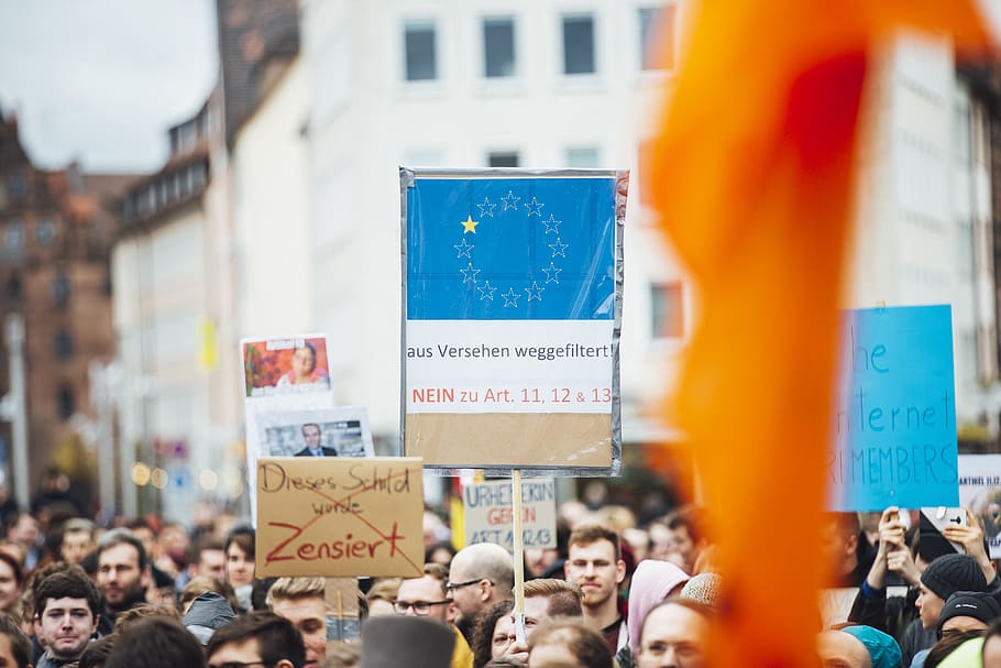 People Standing on Road, activist, blurred background, city, crowd HD wallpaper