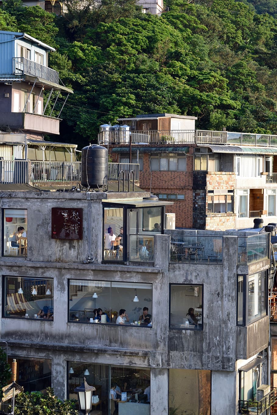taiwan, building, windows, developing, clear, transparent, life HD wallpaper