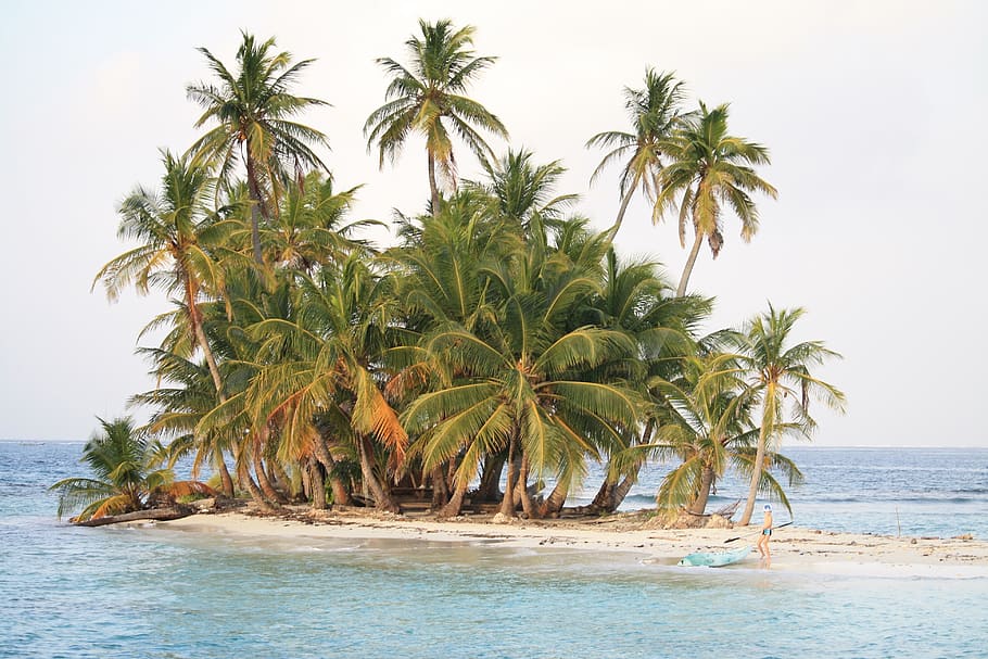 caribbean, boat, sea, ship, water, beach, ocean, vacations, HD wallpaper