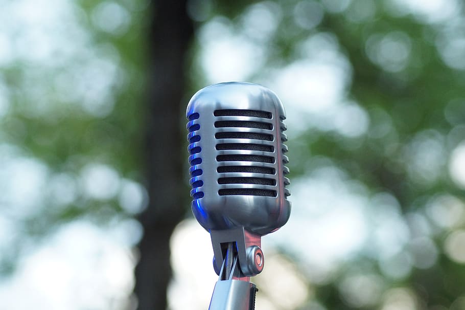 micro, microphone, sound, input device, music, focus on foreground HD wallpaper