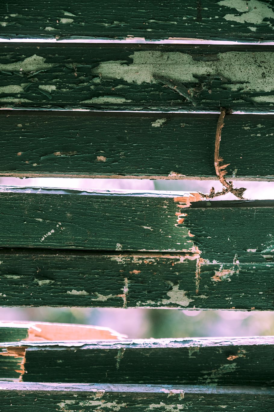 Broken Green Wooden Pallet, close-up, texture, no people, full frame HD wallpaper
