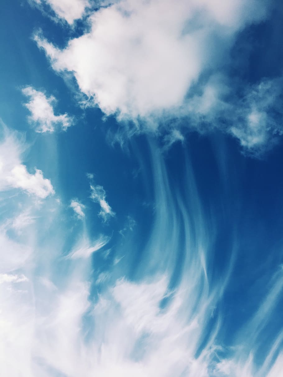 Timelapse Photo of Gray Clouds, atmosphere, blue sky, cloudscape HD wallpaper