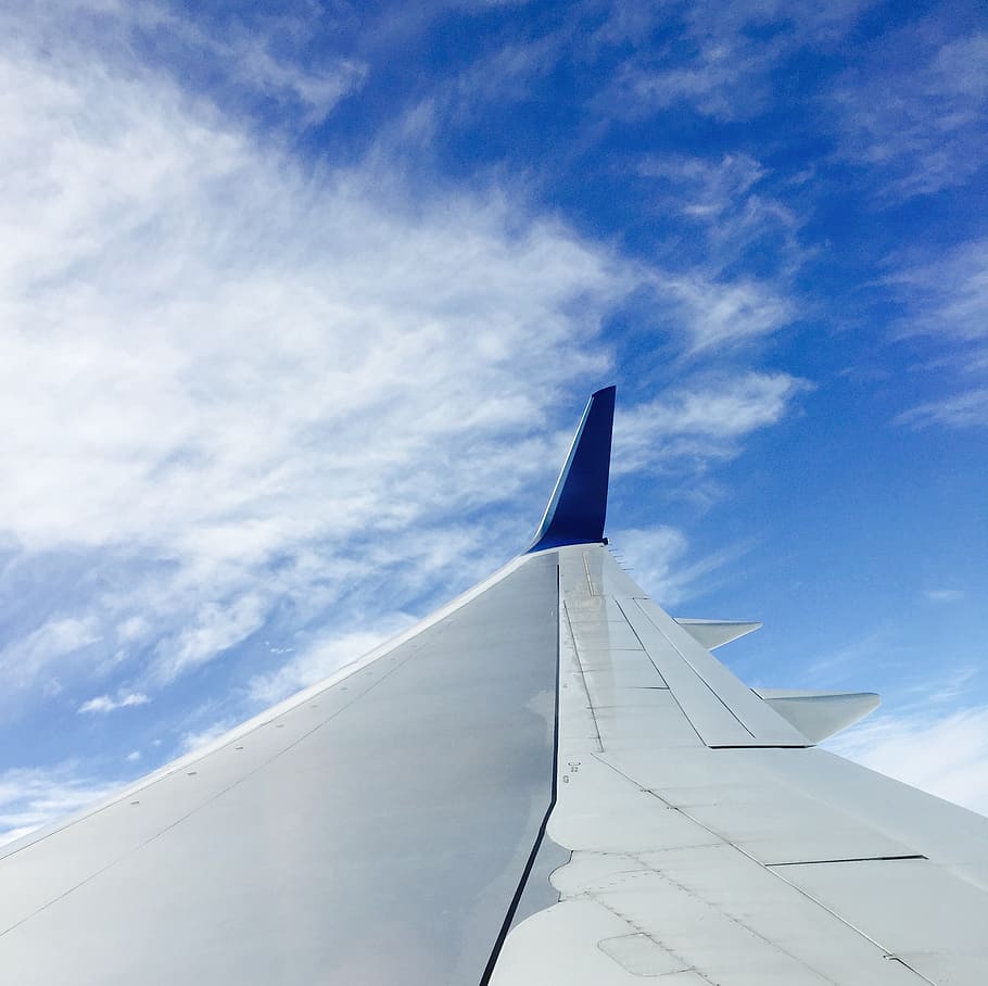 plane, holiday, flight, winglets, sky, airplane, cloud - sky HD wallpaper