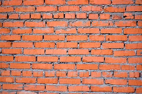 bricks, wall, backgrounds, red, old, white, brown, stone, pattern HD wallpaper