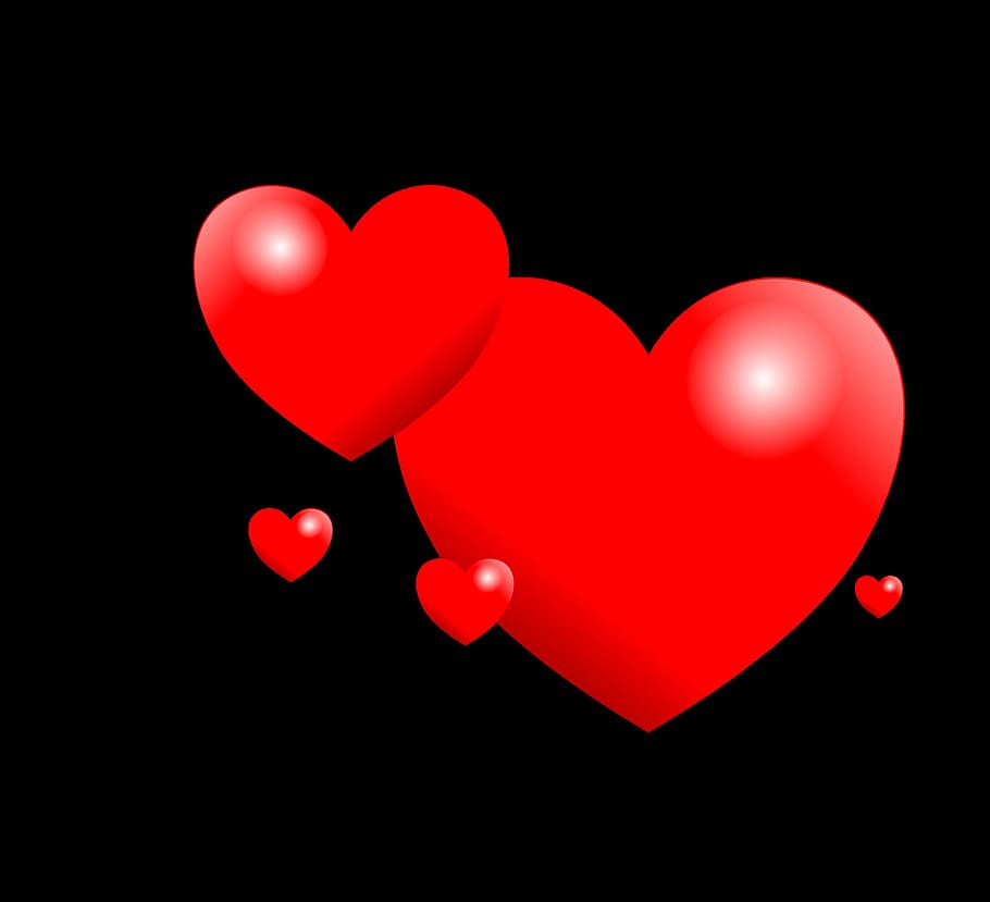 heart, red, nature, graphics, heart shape, love, emotion, positive emotion
