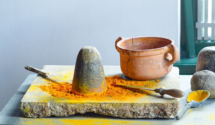 paint, making, pigment, craft, pot, yellow, creativity, still life HD wallpaper