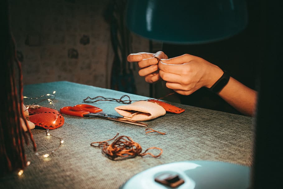 person working on table, human hand, real people, food and drink HD wallpaper