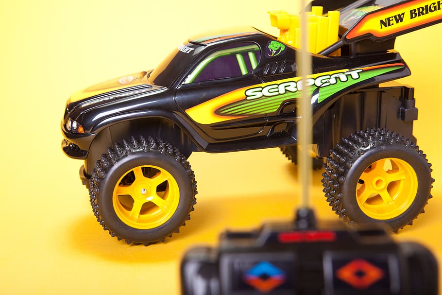 auto, automobile, car, drive, toy, transport, wheel, yellow HD wallpaper