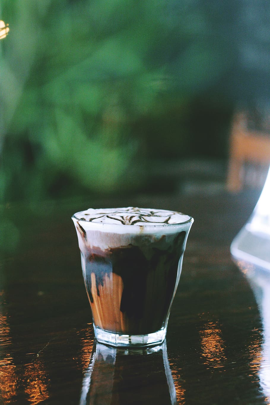 mocha, cafe, coffee, glass, food and drink, table, refreshment HD wallpaper