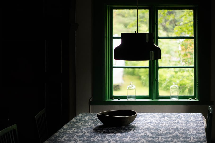 window, pane, glass, dine, light, bowl, chair, indoor, house HD wallpaper
