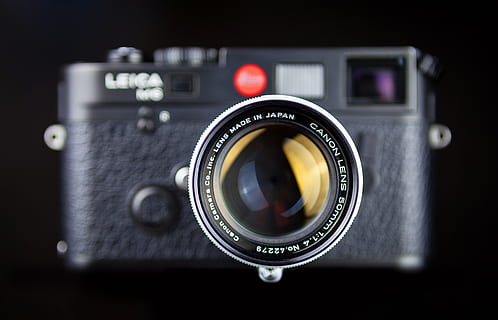 black Leica M6 camera, electronics, digital camera, lens, canon HD wallpaper
